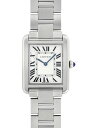 カルティエ W5200013 レディース タンク ソロ SM SS シルバー文字盤 クォーツ ブレスレット［CARTIER TANK SOLO］