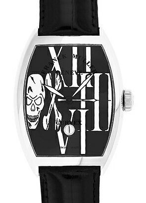 フランク ミュラー 7880SCDT GOTH トノーカーベックス ゴシック・アロンジェ SS 黒文字盤 自動巻 レザー ［FRANCK MULLER TONNEAU CURVEX GOTHIQUE ALLONGE］［フランク ミュラー シック・アロンジェ］