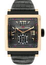 【中古】ロジェデュブイ RDDBKS0025 キングスクエア RG 黒文字盤 自動巻き レザー