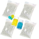 スライム 用 充填物 セット ( フィッシュボール 200g / 黄 青 2色 ラメ グリッター ) 金魚鉢ビーズ キラキラ 手作り DIY 【送料無料】tak-c06