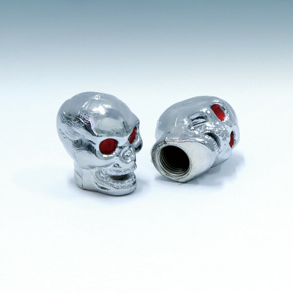 Chromed Skull エア バルブ キャップ