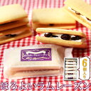レーズンサンド「ほろよいラムレーズン(6個入り)」 贈り物にぴったり!ギフトボックス入り【お菓子 洋菓子】【冷凍便】 【レーズンサンド レーズン ラム酒】【御礼 御祝 誕生日 記念日】