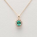 エメラルド ネックレス/Color Jewels ペンダント エメラルド K10