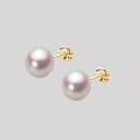 パールピアス/7.0mm アコヤ 真珠 ピアス K18 イエローゴールド