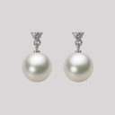 あこや真珠 パール ピアス 9.0mm アコヤ 真珠 ピアス K18WG ホワイトゴールド レディース HA00090R12NW0617W0
