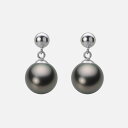 パール ピアス 8mm 黒蝶 真珠 ピアス PT900 プラチナ レディース NB00008R22PC0PA11P ムーンレーベル Moon Label