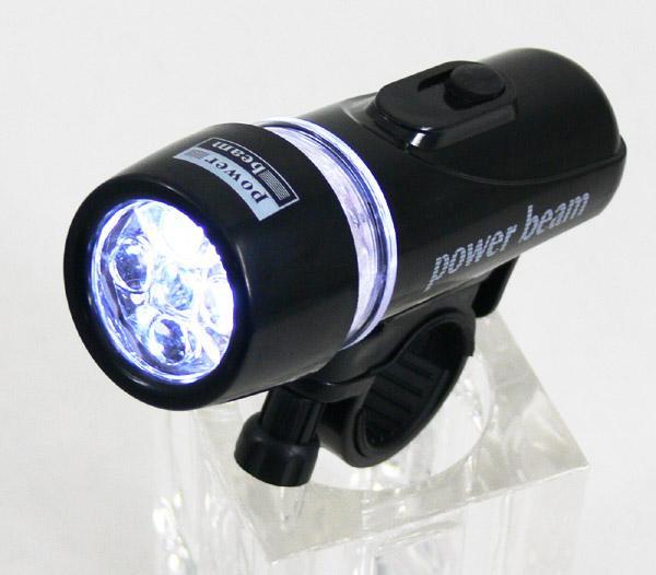 【ついでに買ってお得】　取付簡単5LEDサイクルライト〓MOON〓LED搭載！防水5灯自転車ライト♪