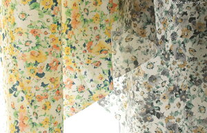 【生地布】【花柄】【コットン】60/1タイプライターフラワープリント