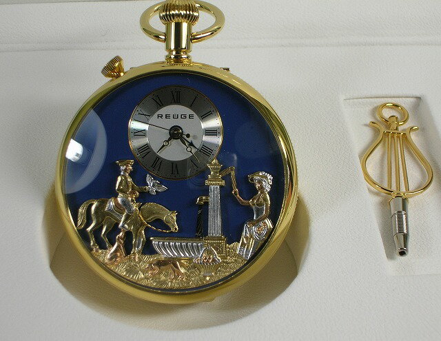 リュージュ懐中時計　オルゴール両面からくりタイプ　スイス製　R4110-000[送料無料]...:morinouta:10001236