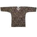 【お祭り用品・衣装】鯉口シャツ 龍 エンジ 変わり織生地 M・L D9521