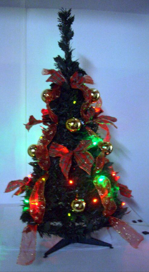 LEDポップアップツリー　グリーン90cm室内用クリスマスツリー【イルミネーション】