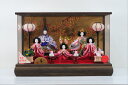 58雛桃アクリルケース芥子5人本焼桐 6-17 雛人形アクリルケース飾り 【雛人形ケース飾り】