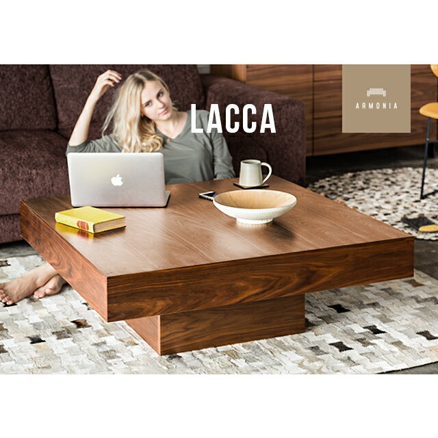 テーブル 【送料無料】 ローテーブル センターテーブル 木製テーブル lacca 正方形 …...:moromoro:10000319