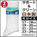 グンゼ GUNZE サポート&クリーン 男女兼用ソックス 2足組 約17