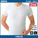 シーズン涼感平台 吸汗速乾 冷感天竺 クルーネックTシャツ 半袖丸首 2枚組 Mサイズ Lサイズ グンゼ GUNZE | 半袖 紳士肌着 男性下着 メンズインナー 紳士 アンダーウェア インナーウェア アンダーウエア インナーシャツ メンズ肌着 半袖インナー 下着 メンズ