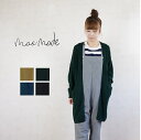 【定休日お待たせ10%OFFクーポン発行中!11/30(月)17_59迄】 【SALE30%OFF】 mao made(マオメイド)28s/2 COTTON ACRYLIC ロングカーディガン 841106 【win】