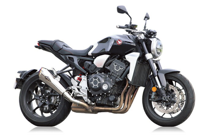 【15日限定！クーポン配布！】 R's GEAR アールズギア バイク用 マフラー CB1000R(18-20) リアルスペック スリップオン マフラー チタンポリッシュ RH38-03RT