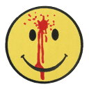 【Smiley Face Bullet Hole】刺繍パッチ 3インチ