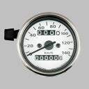 デイトナ DAYTONA 63563 ミニメーター 140km/h TRIP ホワイト ステー付属 汎用
