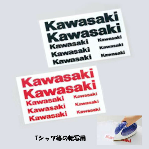KAWASAKI純正 カワサキ 熱転写ステッカーキット ブラック：J7010-0136 レッド：J7010-0137