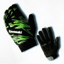 【あす楽対応】KAWASAKI純正 J8002-1838 グラフィックメッシュグローブ ブラック/グリーン LLサイズ ジェットスキーにも
