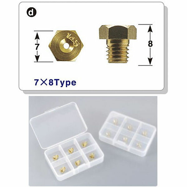 POSH ポッシュ 720733 メインジェットセット (6個：#170・175・180・185・190・195） 7×8 TW200 TW225（〜'07年）