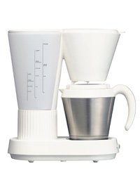 【送料無料】デバイスタイル（deviceSTYLE）コーヒーメーカー　CA-5S-W　ステンレスホワイト