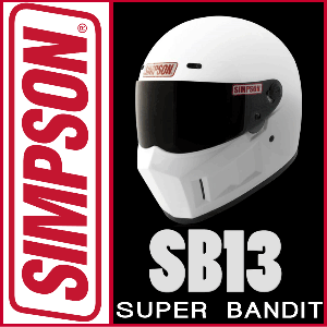 SB13即納在庫有り数量限定シンプソンヘルメットマウス プレゼントさらに！お好きなカラーのシールドをプレゼント♪SIMPSONSUPER BANDIT13スーパーバンディット13【ホワイト】SG規格即納！但し平日14時までサイズ交換可能