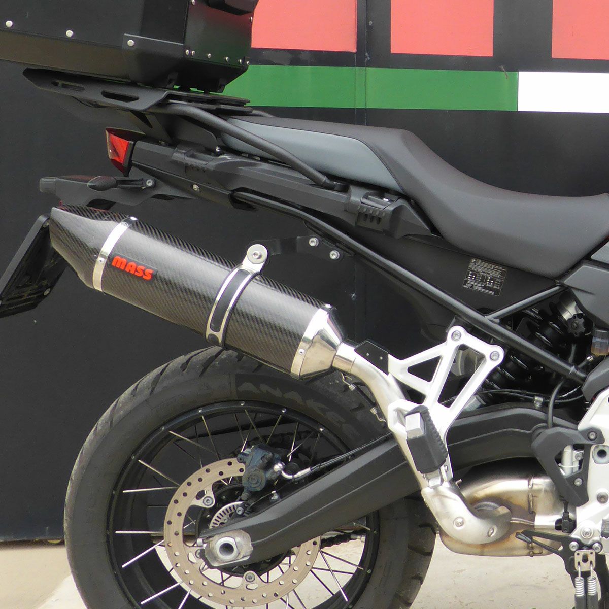 BMW F850GS オーバルカーボン スリップオンマフラー MASS Exhaust