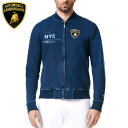 【ランボルギーニ/Lamborghini】NYC スウェットシャツ ネイビー メンズ MEN’S INDIGO WASH NYC ZIP-UP SWEATSHIRT ジップアップ スーパーカー