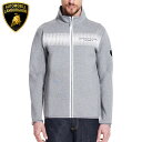 【ランボルギーニ/Lamborghini】AVENTADOR スウェットシャツ グレー メンズ MEN’S AVENTADOR MARKS PRINT ZIP-UP SWEATSHIRT ジップアップ スーパーカー