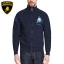 【ランボルギーニ/Lamborghini】NEW BULL LXIII スウェットシャツ ネイビー メンズ MEN’S NEW BULL LXIII ZIP-UP SWEATSHIRT スーパーカー
