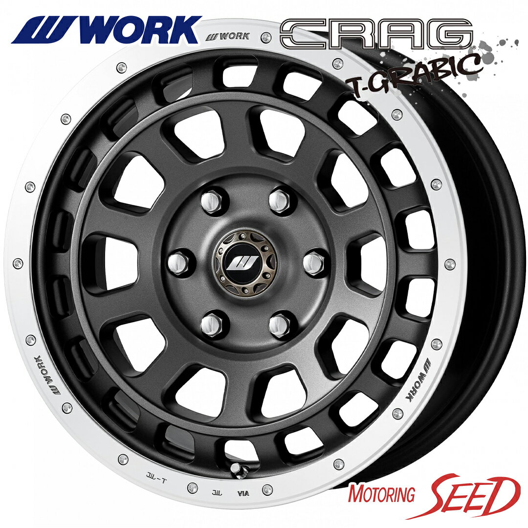 【アルファード、ヴェルファイア等に】WORK CRAG T-GRABIC 16×7J 5H 114.3 +38 × ALLENCOUNTER ALLENCOUNTER CLASSIC OVAL ホワイトリボン 215/65R16C 109/107T サマータイヤホイール4本セット