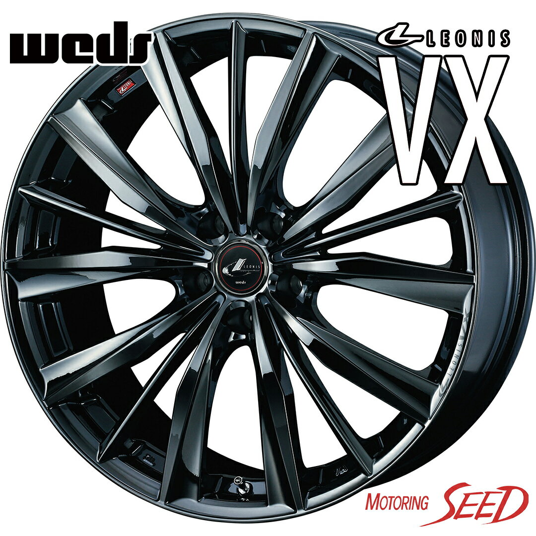 【クロスロード等に】WEDS LEONIS VX 18×7J 5H 114.3 +53 × BRIDGESTONE REGNO GRV2 215/55R18 サマータイヤホイール4本セット