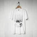 【送料無料】白いTシャツと黒いバイク。 「slide」 半袖Tシャツ|ティーシャツ メンズ ファッション tシャツ トップスカットソー インナー 半袖 かっこいい おしゃれ 父の日 誕生日プレゼント カジュアル モーターマガジン ティーシャツ 夏物 メンズTシャツ 夏服 トップス