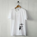 【送料無料】白いTシャツと黒いバイク。 「good-luck」 半袖Tシャツ| 半そで カットソー トップス レディース メンズ ティーシャツ ティー ティシャツ おしゃれ ホワイト ファッション メンズファッション ライディング モータースポーツ ツーリング バイクウエア 夏物 夏服