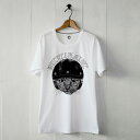 【送料無料】白いTシャツと黒いバイク。 「knight」 半袖Tシャツ| 半そで カットソー トップス レディース メンズ ティーシャツ ティー ティシャツ おしゃれ ホワイト ファッション メンズファッション ライディング モータースポーツ ツーリング バイクウェア 夏物 夏服