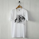 【送料無料】白いTシャツと黒いバイク。「fly」半袖Tシャツ|ティーシャツ メンズ ファッション tシャツ トップスカットソー インナー 半袖 かっこいい おしゃれ 父の日 誕生日プレゼント カジュアル モーターマガジン ティーシャツ 夏物 メンズTシャツ 夏服 トップス