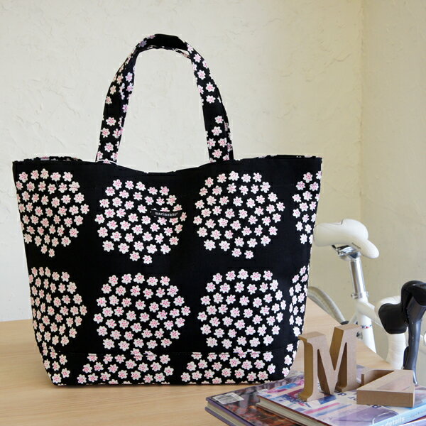 マリメッコ / marimekko　トートバッグ PUKETTI JAPAN BAG/BLACK【HLS_DU】 北欧