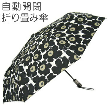 marimekko/マリメッコ　折りたたみ傘　UNIKKO（ウニッコ）/BLACK