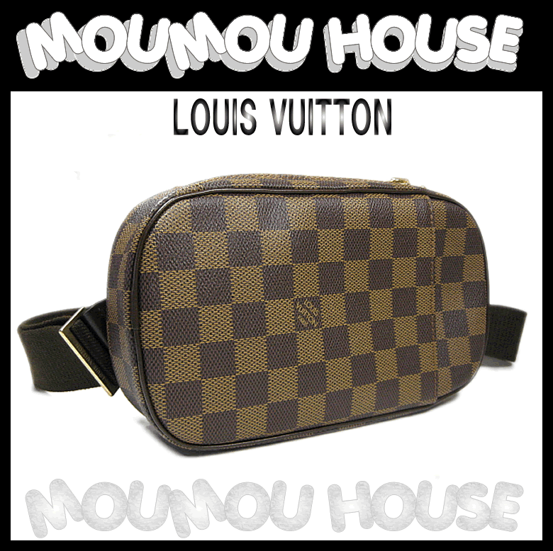 ルイヴィトン　ウエストバッグ　ルイビトン　LV　レディース　メンズ可■LOUIS VUITTON■ダミエ■ポシェット・ガンジュ■ウエスト・ボディバッグ■N48048■スペシャルオーダー♪新品同様♪【タイムセール】【あす楽対応】【中古】【モウモウハウス】タイムセール開催！！89800円が、6時間限定大特価84800円！！お見逃しなく♪