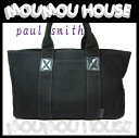 Paul smith■ポールスミス■キャンバス×レザー■トートバッグ■ブラック×マルチカラー■ポーチ付♪トートバック レディース【A-H】【中古】【RCP】【10倍セール】