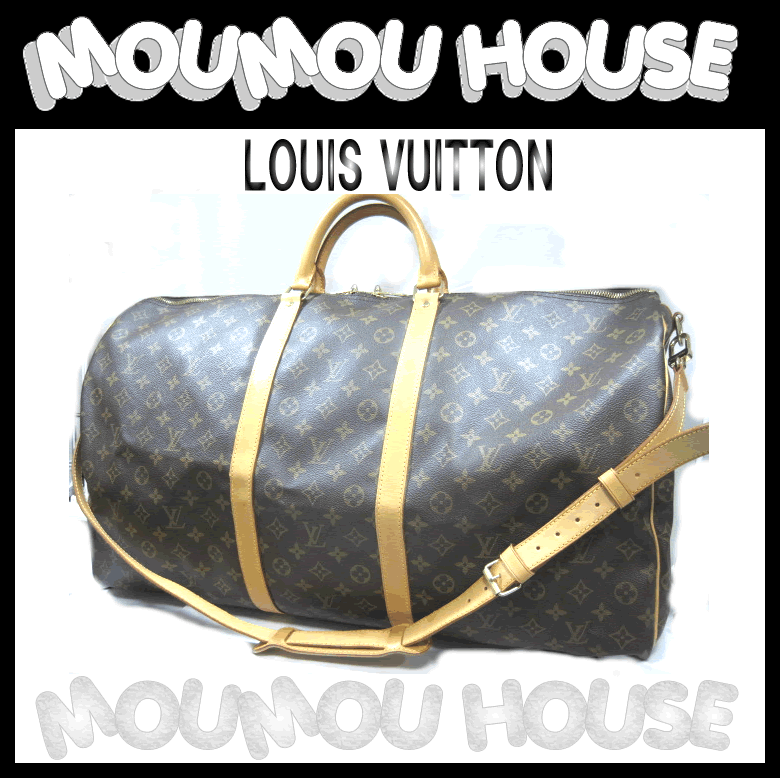 ルイヴィトン　ボストンバッグ　ルイビトン　LV　ユニセックス■LOUIS VUITTON■モノグラム■キーポル60■バンドリエール■ボストンバッグM41412♪美品♪【タイムセール】【中古】【モウモウハウス】