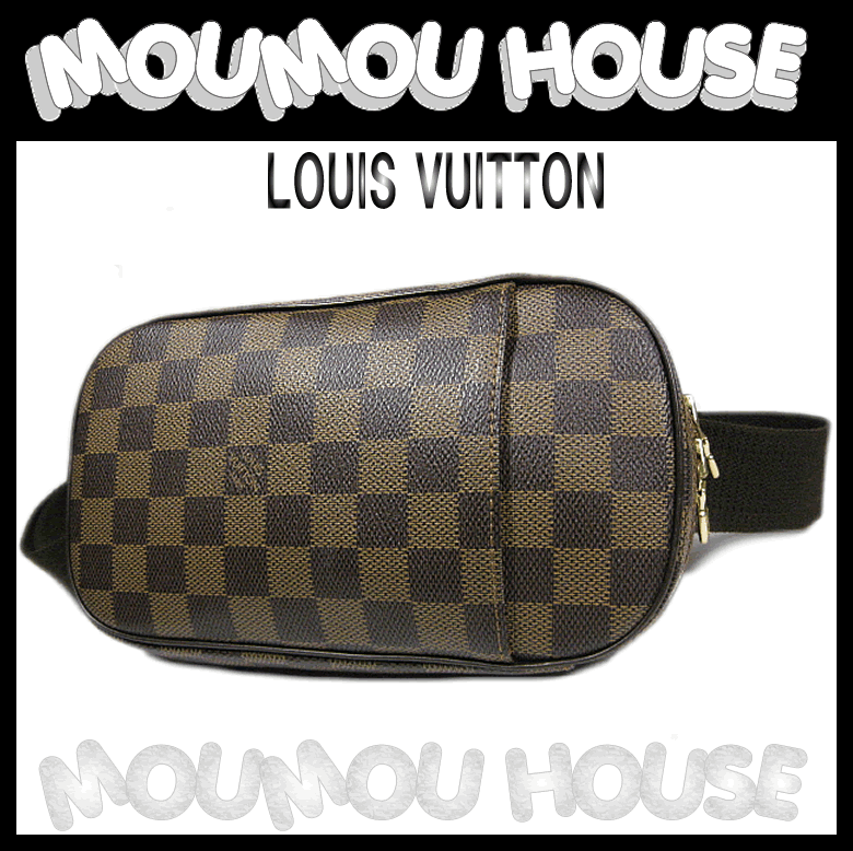 ルイヴィトン　ウエストバッグ　ルイビトン　LV　ユニセックス■LOUIS VUITTON■ダミエ■ポシェット・ガンジュ■ウエストバッグ■N48048♪■スペシャルオーダー♪極美品♪【曜日セール】【中古】【モウモウハウス】