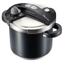 送料無料(北海道・東北・沖縄・離島以外) ワンダーシェフ 670076 オースプラス 両手圧力鍋 5L ブラック
