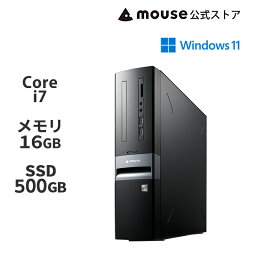【エントリーでP10倍＆最大2万円オフクーポン★4/27 09___59まで】mouse SH-I7U01 Core <strong>i7</strong>-<strong>14700</strong> 16GB メモリ 500GB M.2 SSD デスクトップ パソコン マウスコンピューター PC BTO 新品 おすすめ ※2024/2/28より後継機種