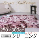 ムートン クリーニング【送料無料】 約200x250cm 長方形 カーペット ウール 敷物