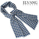 【送料無料】ELVANG ベビーアルパカ100%マフラー PEPITA(30×200)【ライトグレー/ペトロール】正規販売店《ギフト対応OK》遅れてごめんね 敬老の日