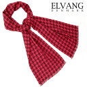 【送料無料】ELVANG ベビーアルパカ100%マフラー PEPITA(30×200)【ピンク/ボルドー】正規販売店《ギフト対応OK》遅れてごめんね 敬老の日