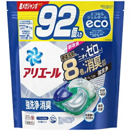 【P＆G】アリエール ジェルボール 4D つめかえ用 超メガジャンボサイズ <strong>92</strong>個入【RCP】